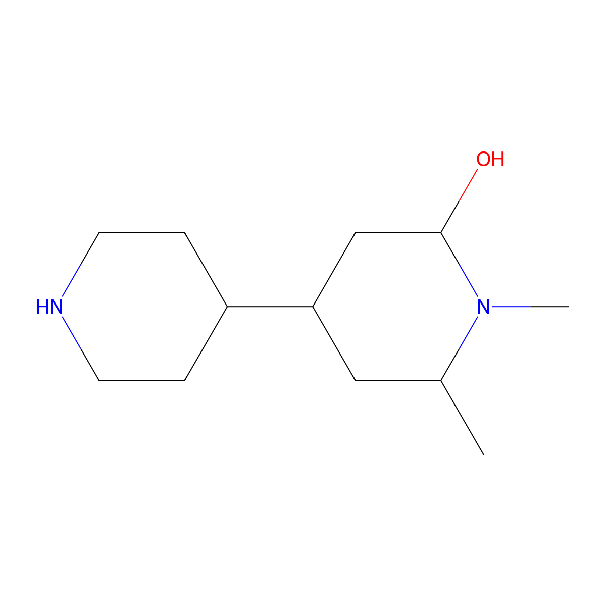 1,6-Dimethyl-4-(piperidin-4-yl)piperidin-2-ol molecular structure, CAS 2060029-73-2
