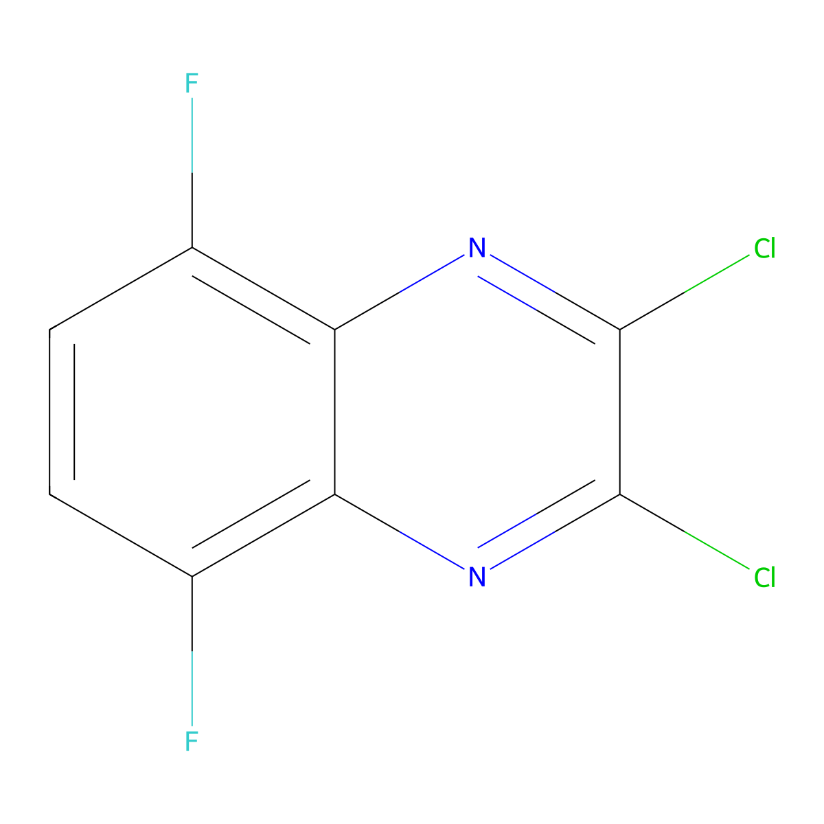 2,3-Dichloro-5,8-difluoroquinoxaline molecular structure, CAS 2060029-90-3