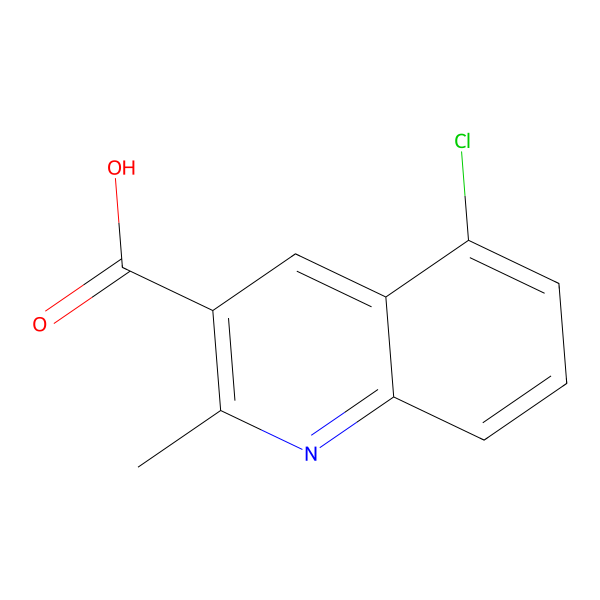 5-Chloro-2-methylquinoline-3-carboxylic acid molecular structure, CAS 2060030-02-4