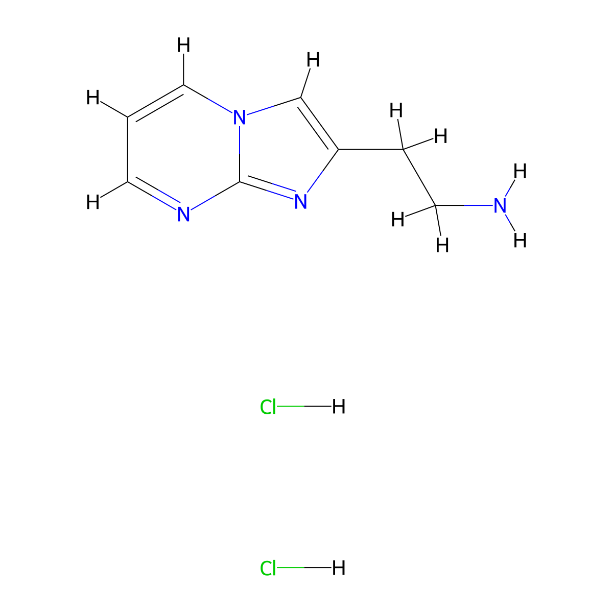 2-{Imidazo[1,2-a]pyrimidin-2-yl}ethan-1-amine dihydrochloride molecular structure, CAS 2060030-08-0