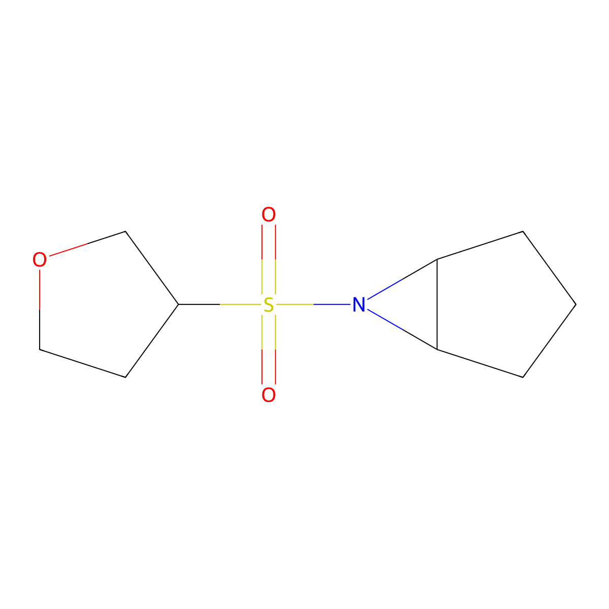 6-(Oxolane-3-sulfonyl)-6-azabicyclo[3.1.0]hexane molecular structure, CAS 2060030-10-4