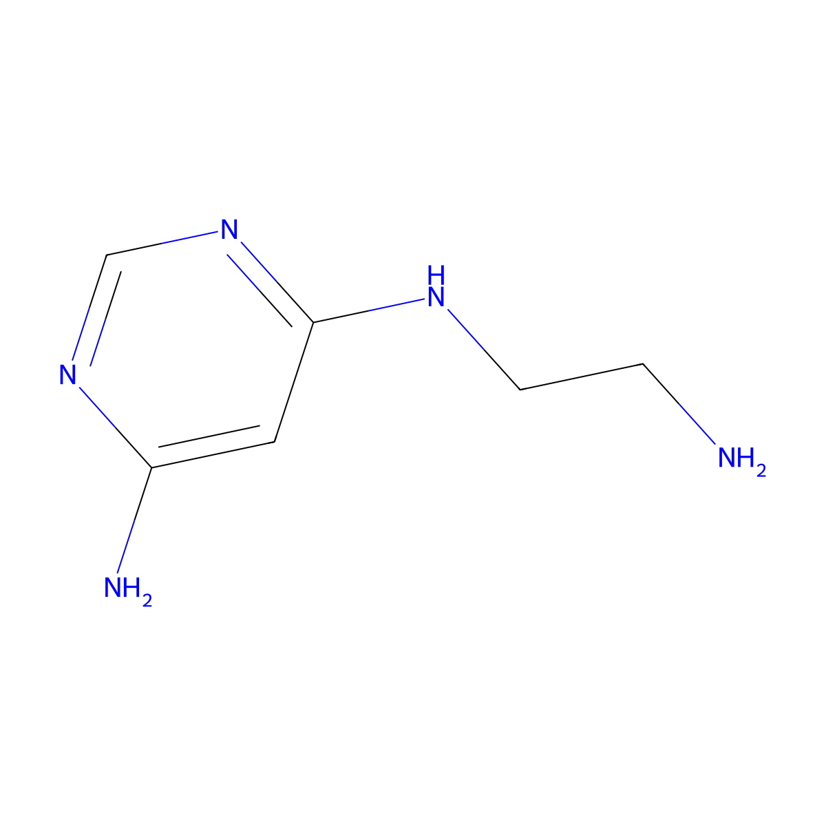 N4-(2-Aminoethyl)pyrimidine-4,6-diamine molecular structure, CAS 2060030-32-0