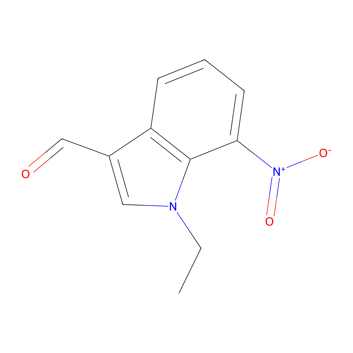 1-Ethyl-7-nitro-1H-indole-3-carbaldehyde molecular structure, CAS 2060030-34-2