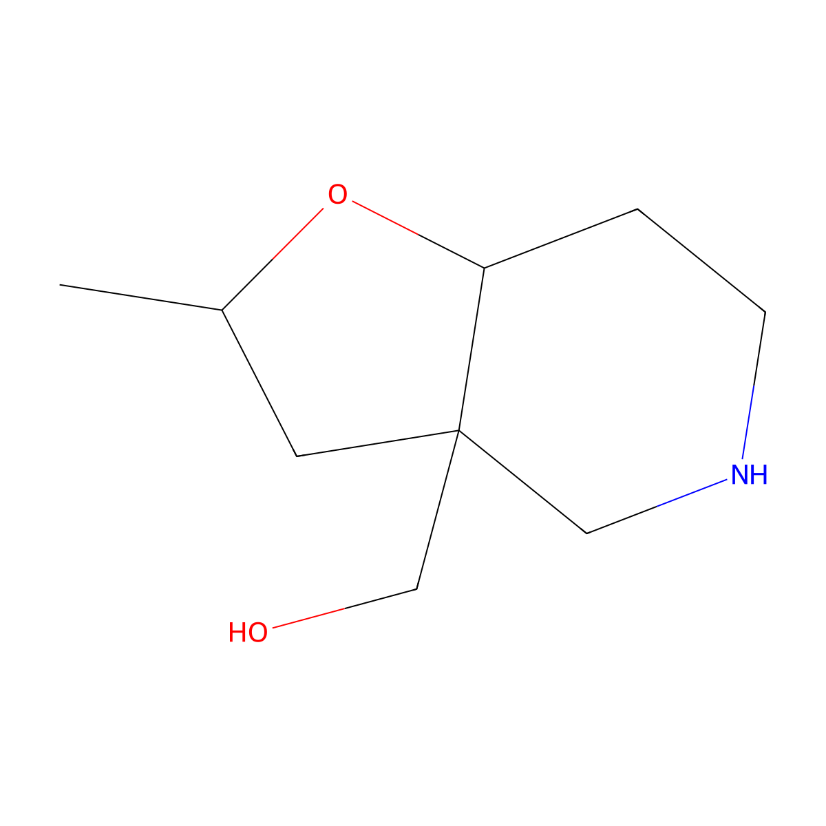 {2-Methyl-octahydrofuro[3,2-c]pyridin-3a-yl}methanol molecular structure, CAS 2060030-42-2
