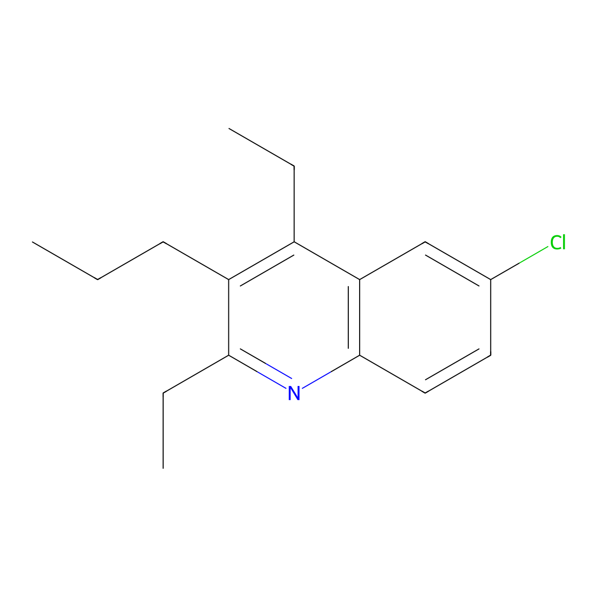 6-Chloro-2,4-diethyl-3-propylquinoline molecular structure, CAS 2060030-53-5