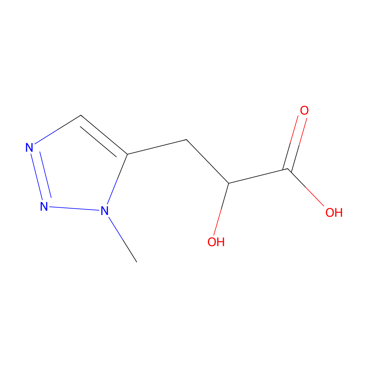 2-Hydroxy-3-(1-methyl-1H-1,2,3-triazol-5-yl)propanoic acid molecular structure, CAS 2060030-69-3