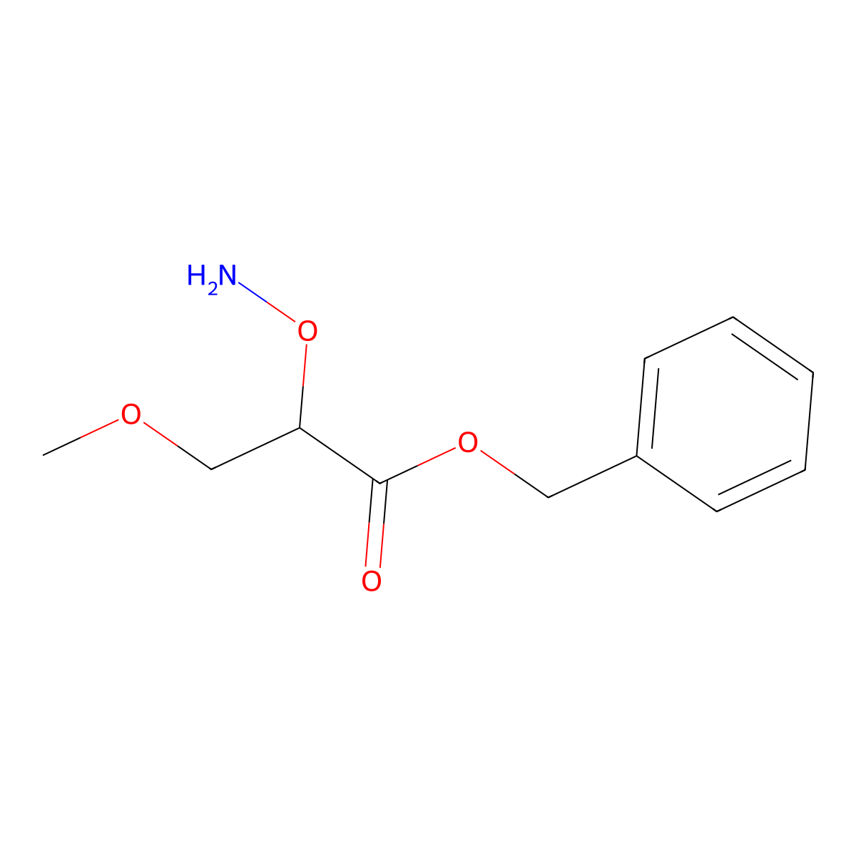 Benzyl 2-(aminooxy)-3-methoxypropanoate molecular structure, CAS 2060030-72-8