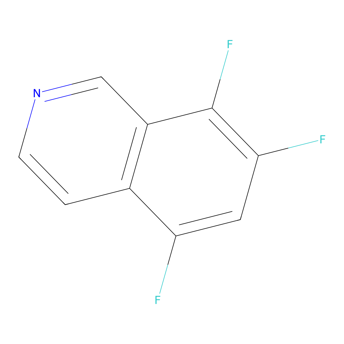 5,7,8-Trifluoroisoquinoline molecular structure, CAS 2060030-80-8