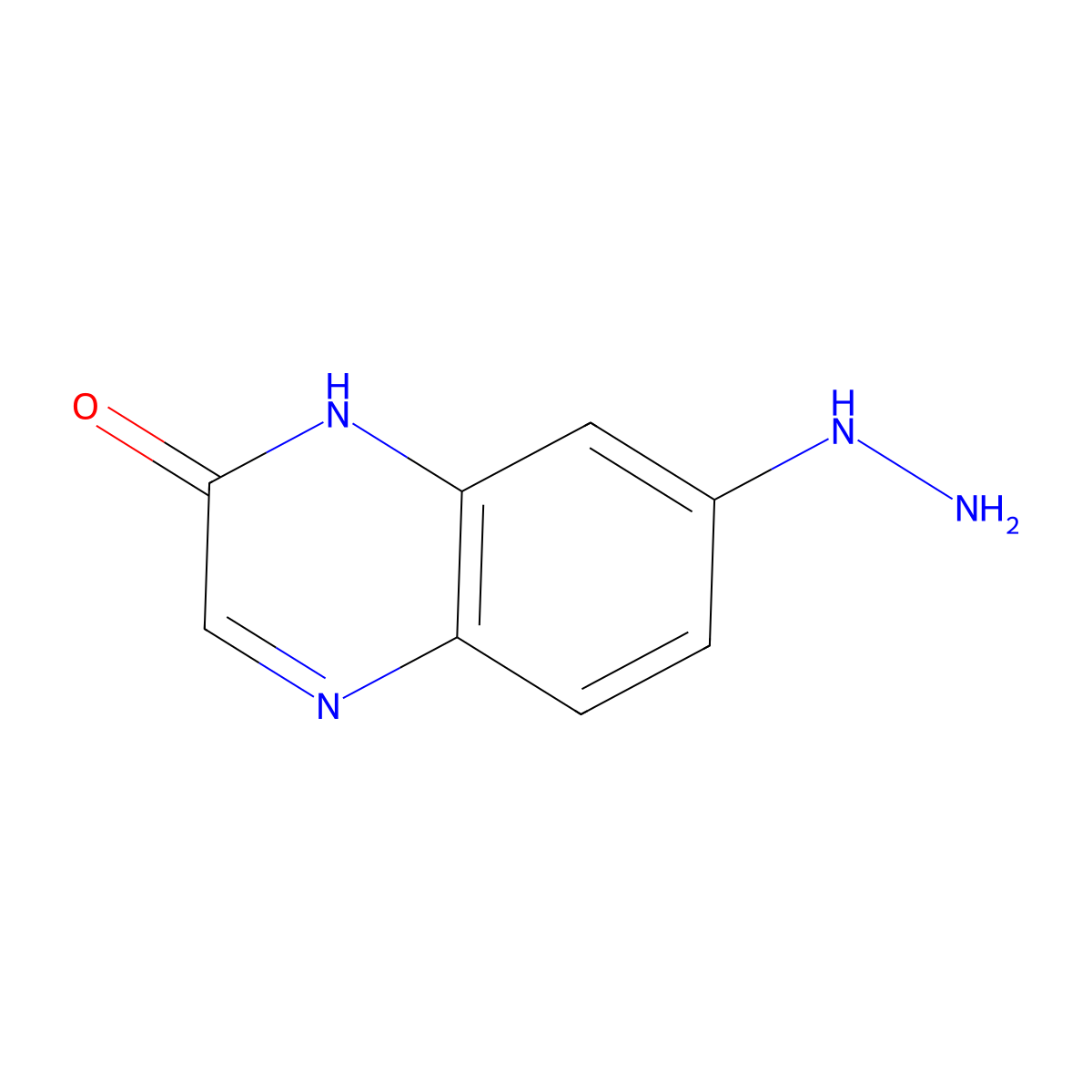 7-Hydrazinyl-1,2-dihydroquinoxalin-2-one molecular structure, CAS 2060030-86-4