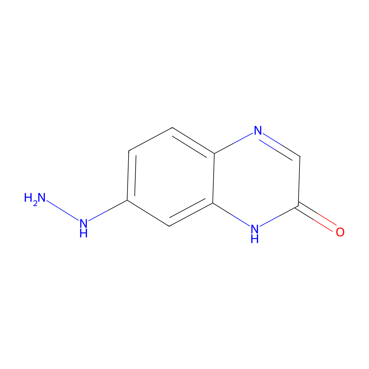 7-Hydrazinyl-1,2-dihydroquinoxalin-2-one molecular structure, CAS 2060030-86-4