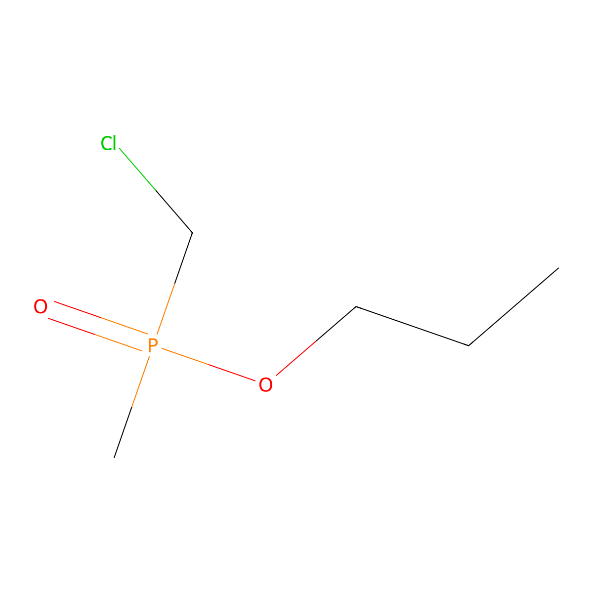 Propyl (chloromethyl)(methyl)phosphinate molecular structure, CAS 2060030-98-8