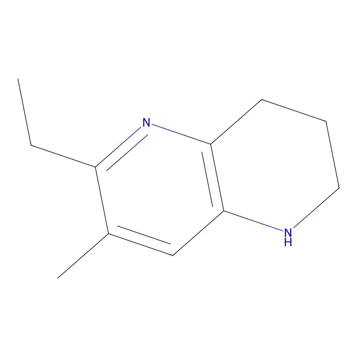 6-Ethyl-7-methyl-1,2,3,4-tetrahydro-1,5-naphthyridine molecular structure, CAS 2060031-04-9