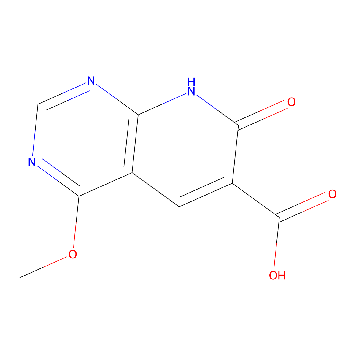 4-Methoxy-7-oxo-7H,8H-pyrido[2,3-d]pyrimidine-6-carboxylic acid molecular structure, CAS 2060031-15-2