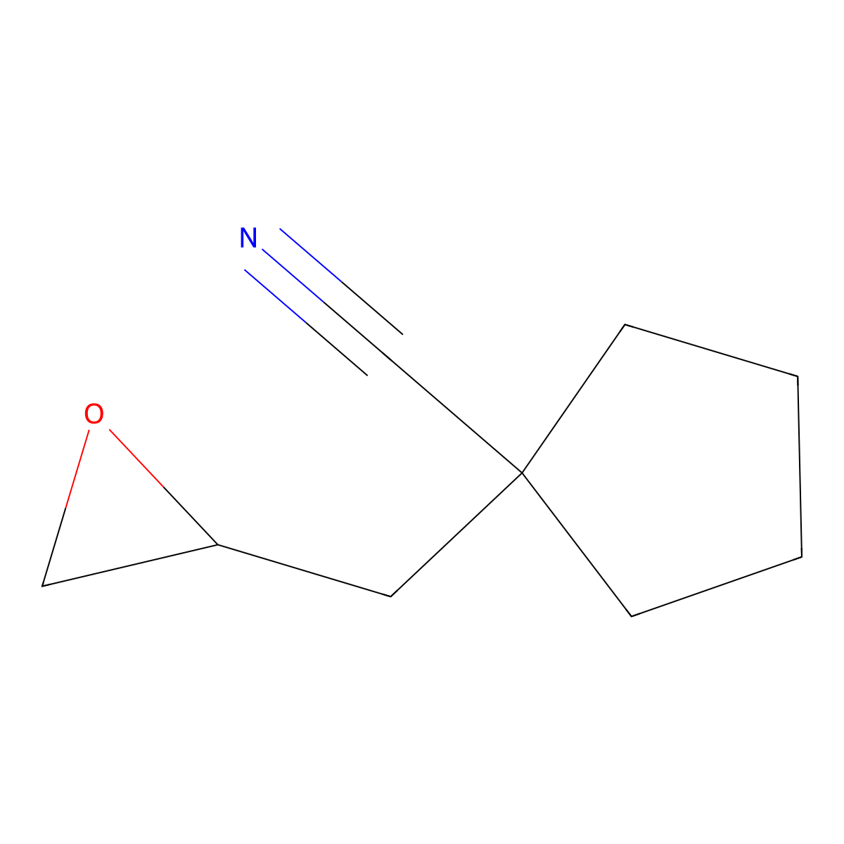 1-[(Oxiran-2-yl)methyl]cyclopentane-1-carbonitrile molecular structure, CAS 2060031-20-9