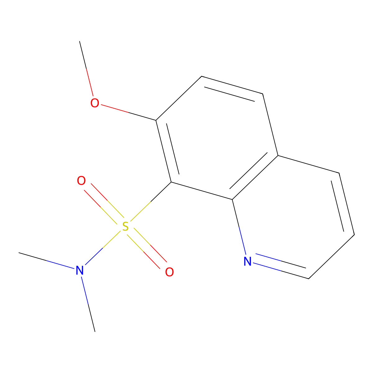 7-Methoxy-N,N-dimethylquinoline-8-sulfonamide molecular structure, CAS 2060031-22-1
