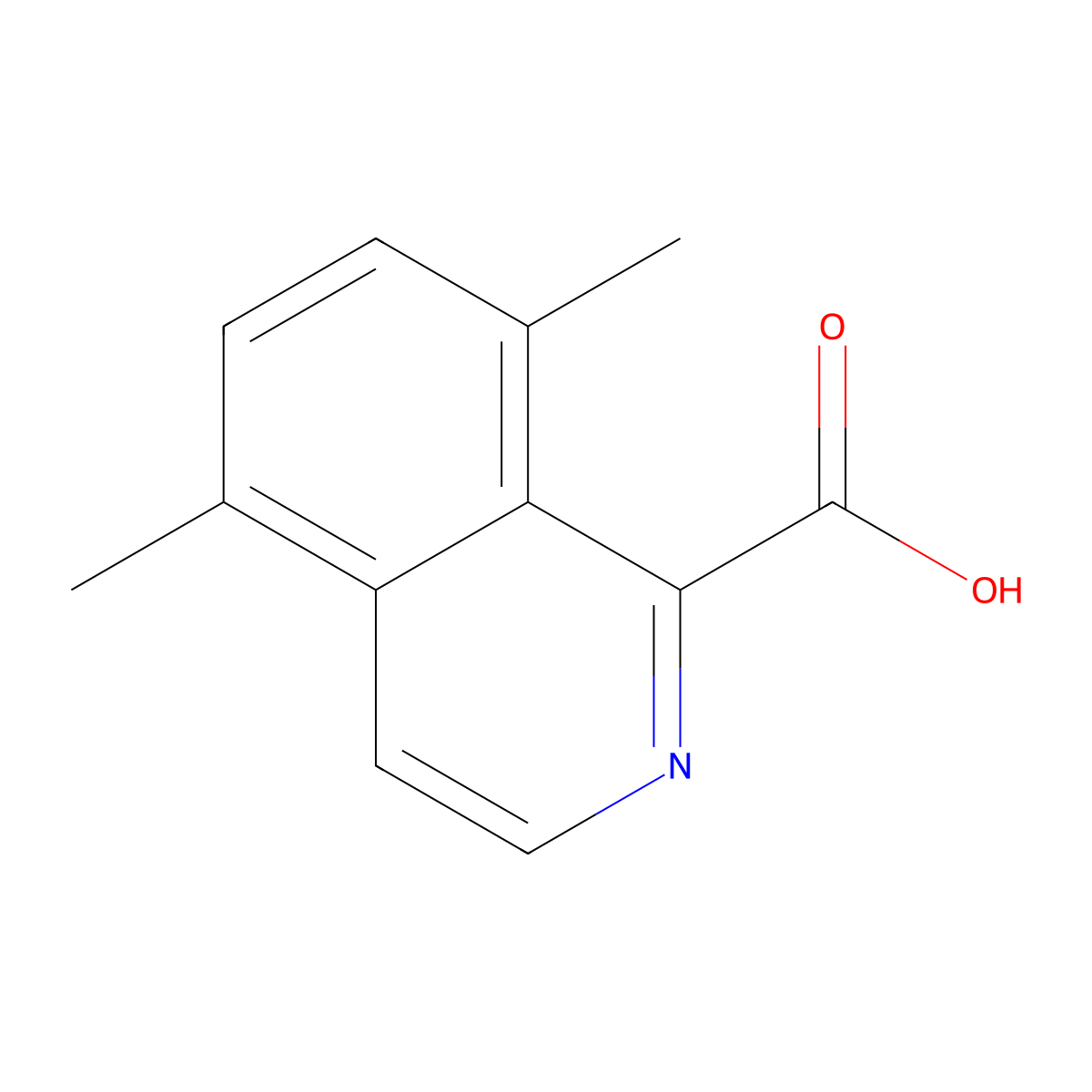 5,8-Dimethylisoquinoline-1-carboxylic acid molecular structure, CAS 2060031-41-4