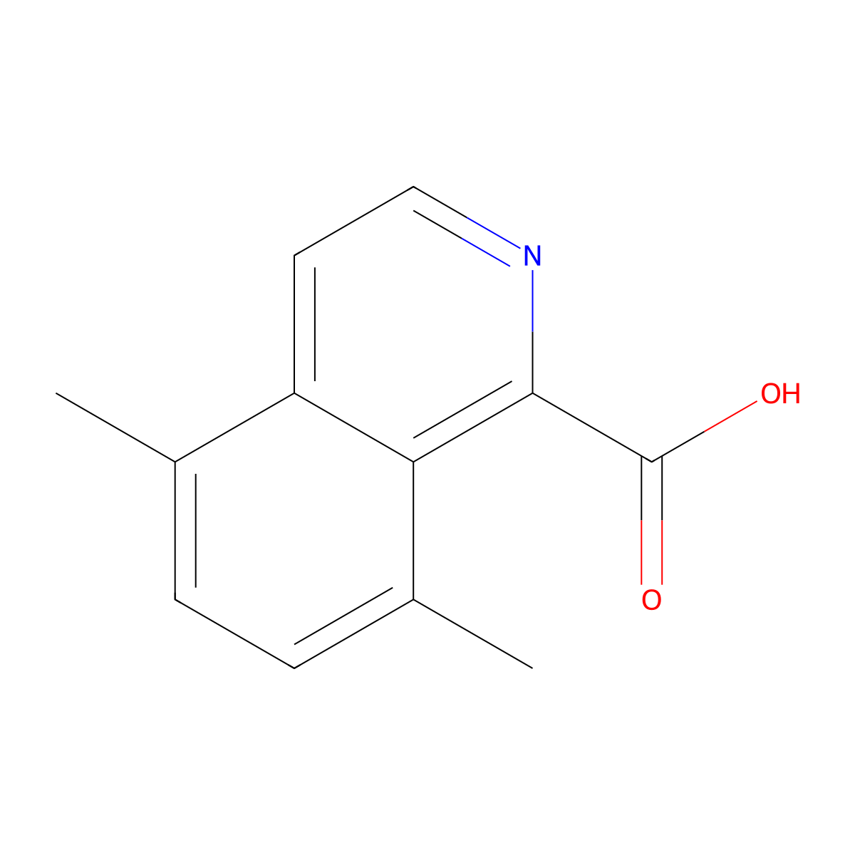 5,8-Dimethylisoquinoline-1-carboxylic acid molecular structure, CAS 2060031-41-4