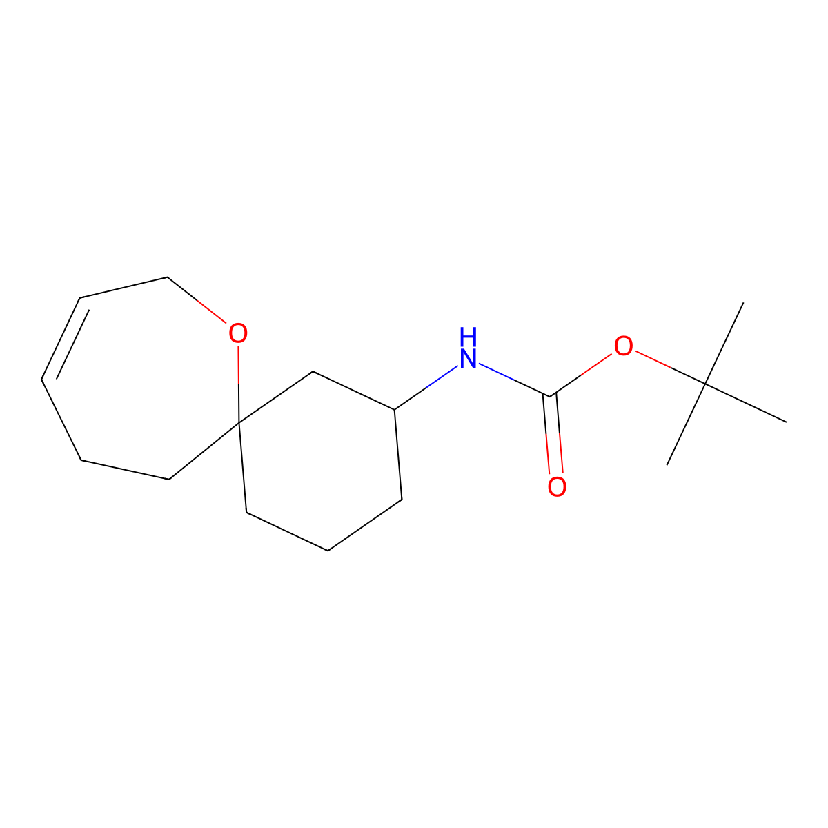 tert-Butyl N-{7-oxaspiro[5.6]dodec-9-en-2-yl}carbamate molecular structure, CAS 2060031-69-6