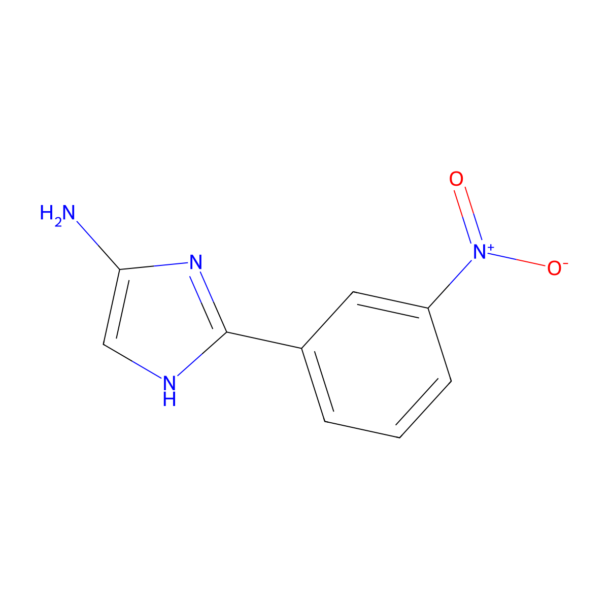 2-(3-Nitrophenyl)-1H-imidazol-4-amine molecular structure, CAS 2060032-09-7