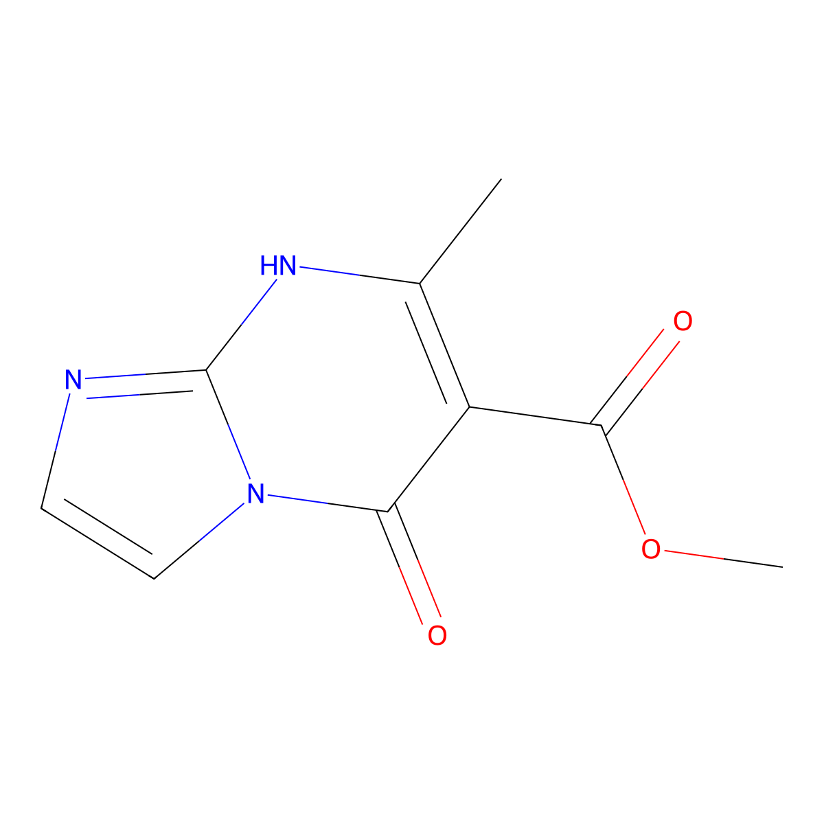 Methyl 7-methyl-5-oxo-1H,5H-imidazo[1,2-a]pyrimidine-6-carboxylate molecular structure, CAS 2060032-12-2