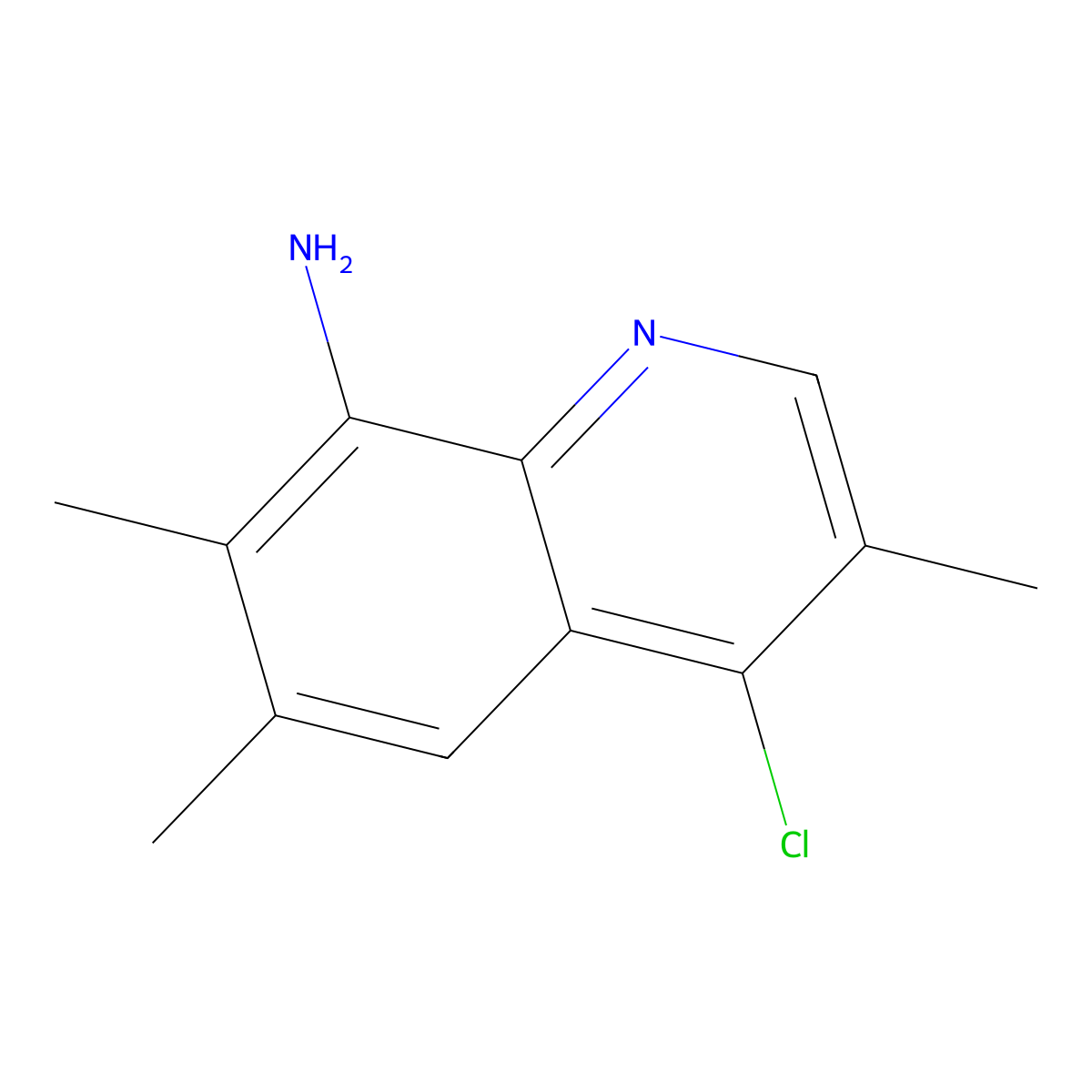 4-Chloro-3,6,7-trimethylquinolin-8-amine molecular structure, CAS 2060032-23-5