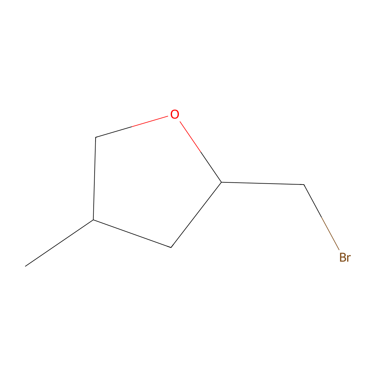 2-(Bromomethyl)-4-methyloxolane molecular structure, CAS 2060032-33-7