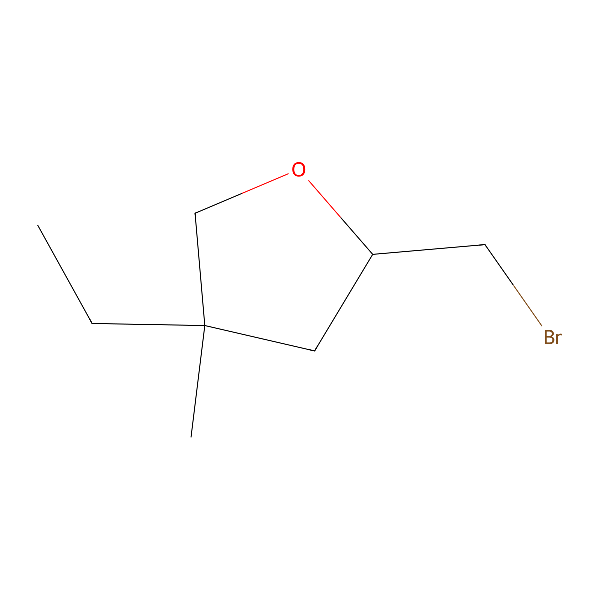 2-(Bromomethyl)-4-ethyl-4-methyloxolane molecular structure, CAS 2060032-38-2