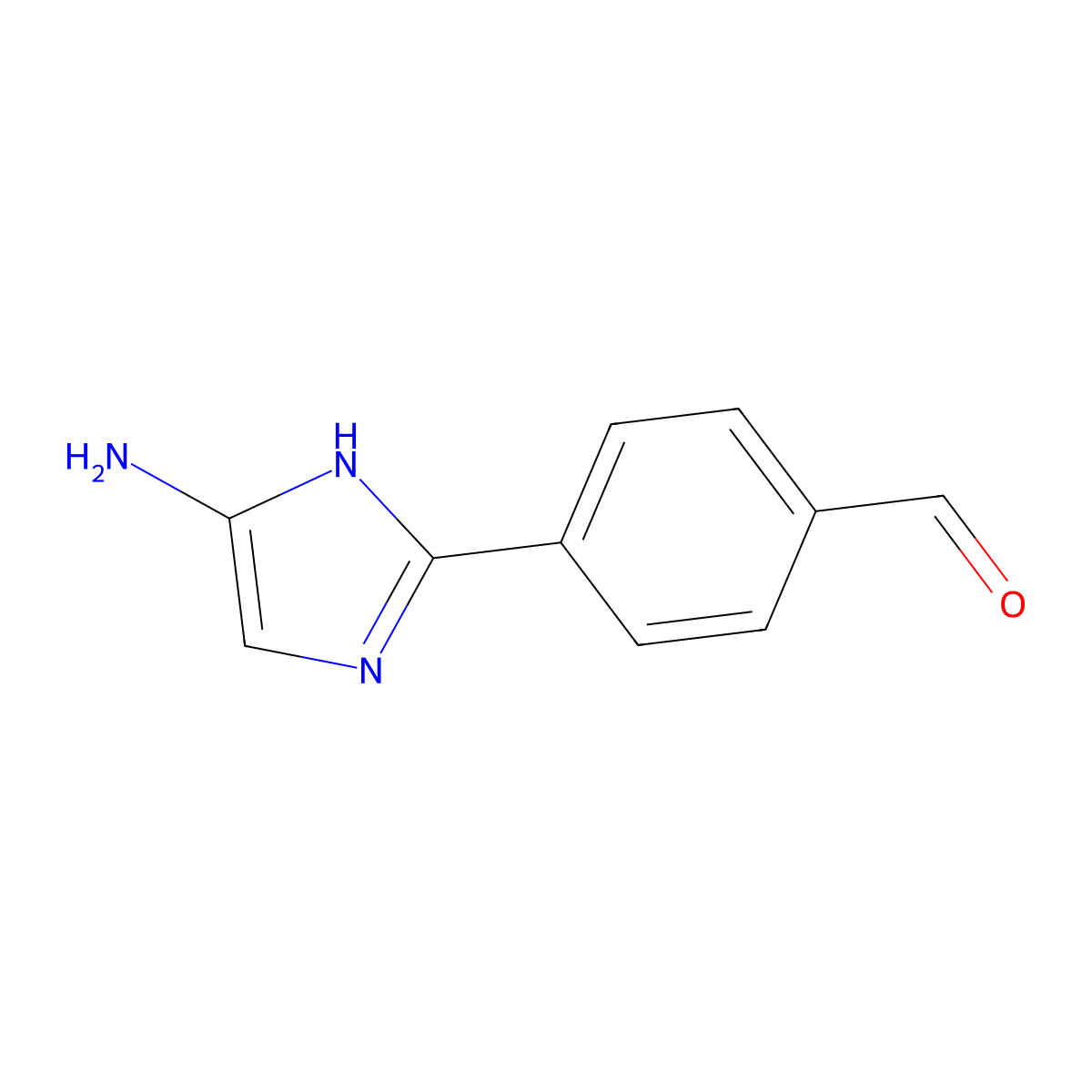 4-(4-Amino-1H-imidazol-2-yl)benzaldehyde molecular structure, CAS 2060032-40-6