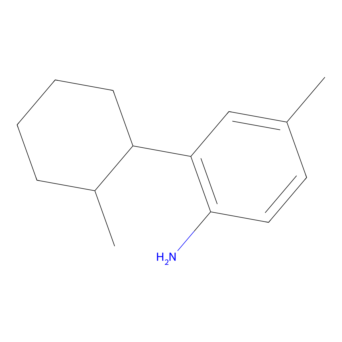 4-Methyl-2-(2-methylcyclohexyl)aniline molecular structure, CAS 2060032-42-8