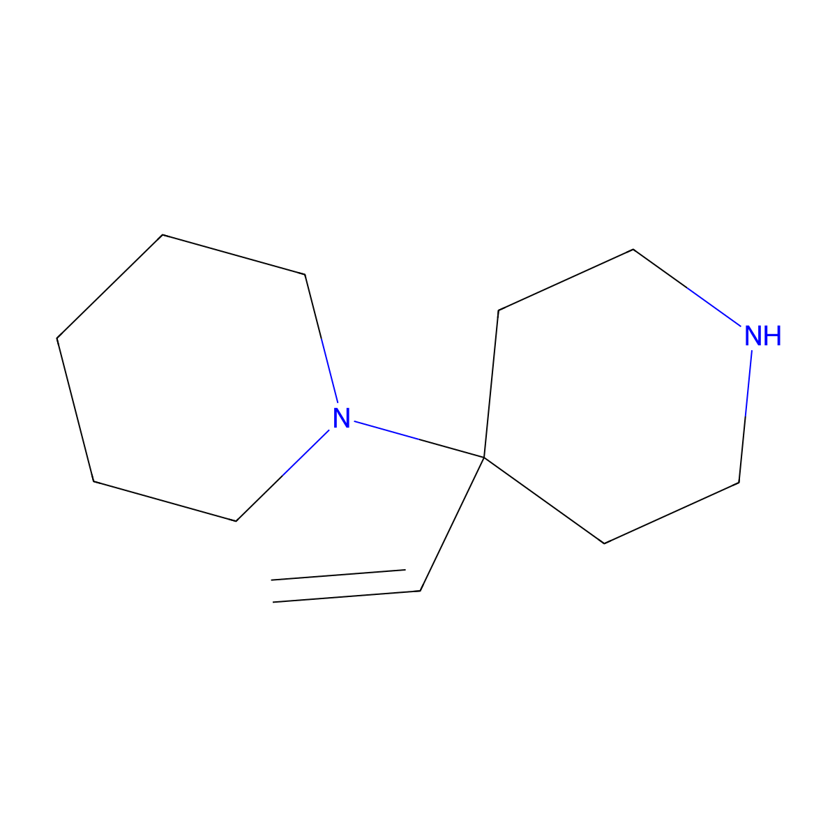 4-Ethenyl-4-(piperidin-1-yl)piperidine molecular structure, CAS 2060032-46-2