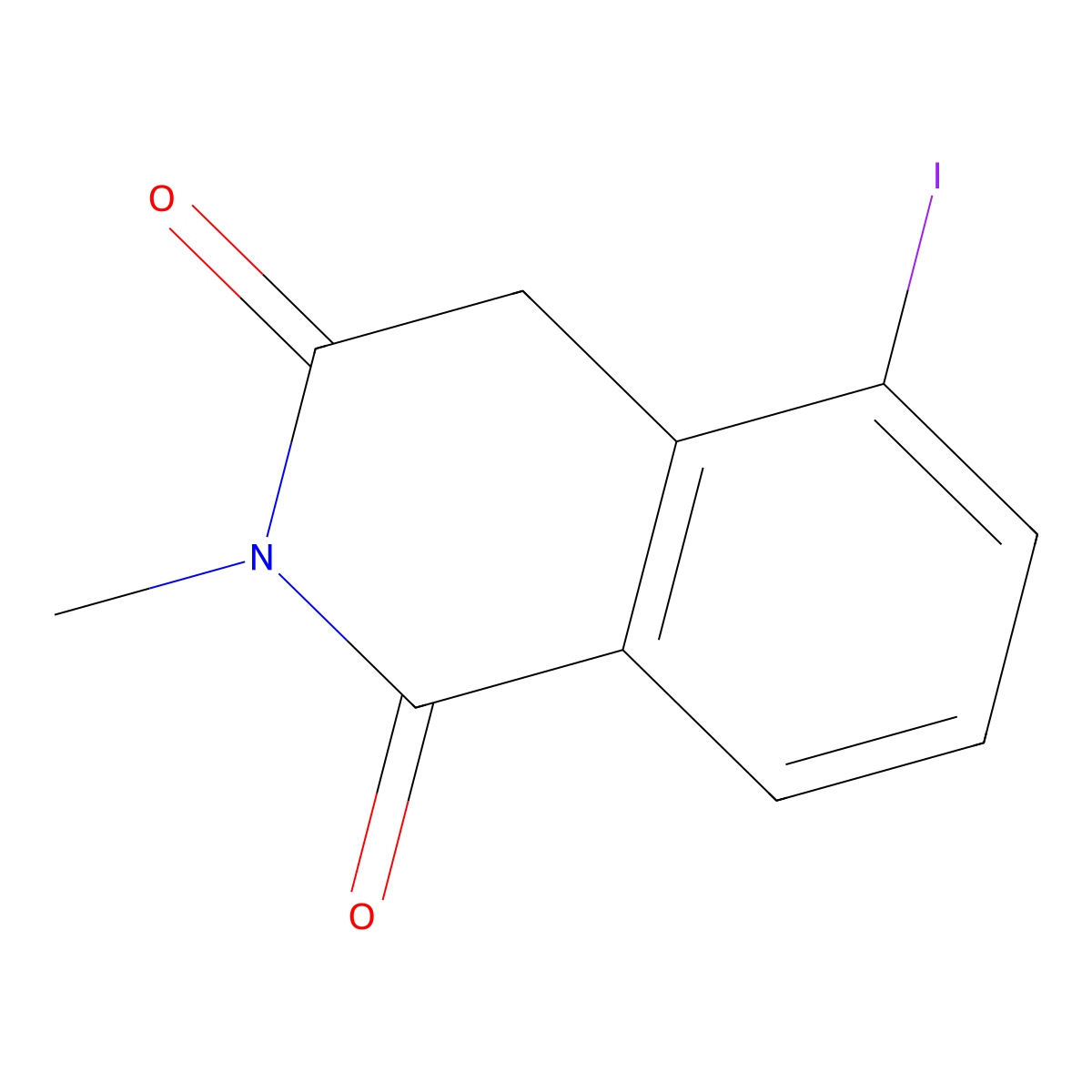 5-Iodo-2-methyl-1,2,3,4-tetrahydroisoquinoline-1,3-dione molecular structure, CAS 2060032-49-5