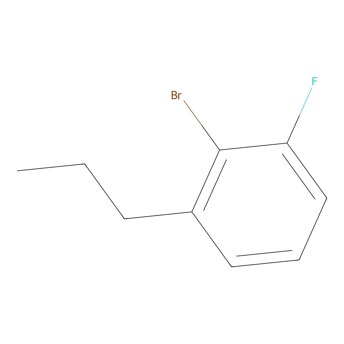 2-Bromo-1-fluoro-3-propylbenzene molecular structure, CAS 2060032-54-2