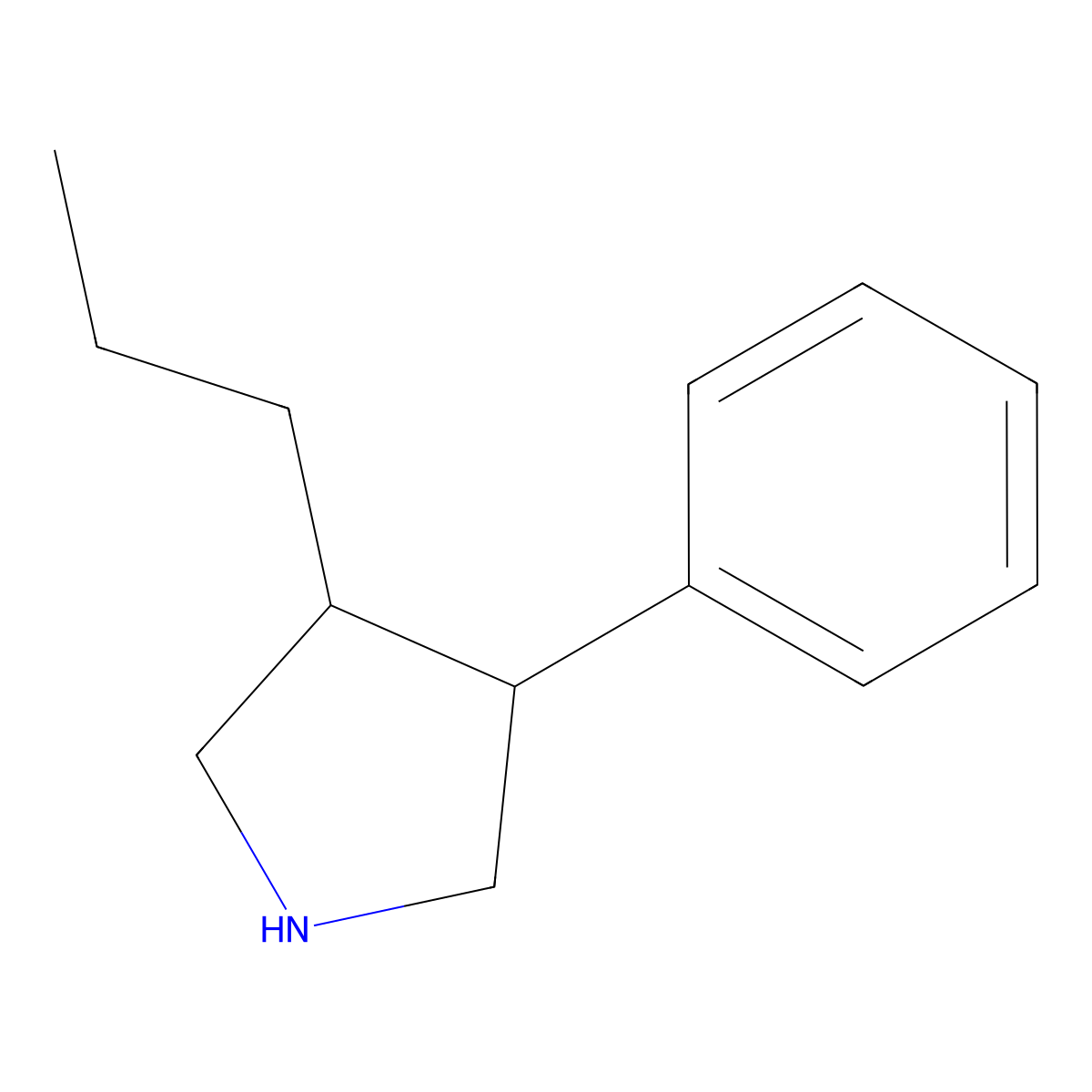 3-Phenyl-4-propylpyrrolidine molecular structure, CAS 2060032-55-3