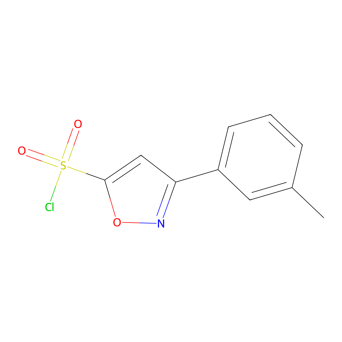 3-(3-Methylphenyl)-1,2-oxazole-5-sulfonyl chloride molecular structure, CAS 2060032-69-9