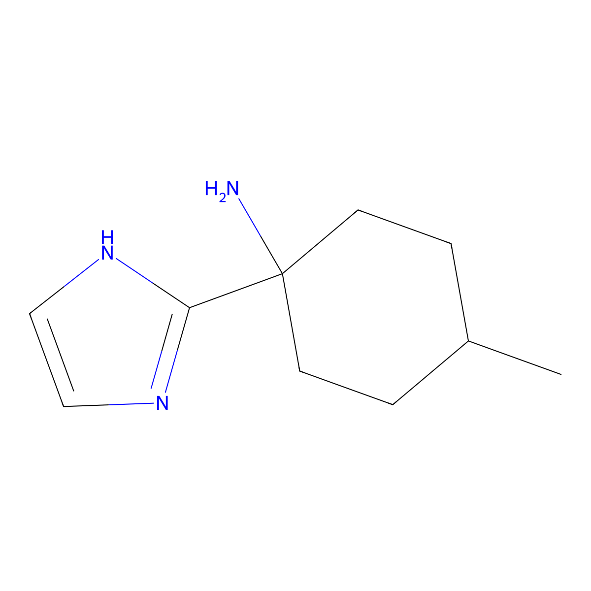 1-(1H-Imidazol-2-yl)-4-methylcyclohexan-1-amine molecular structure, CAS 2060032-70-2