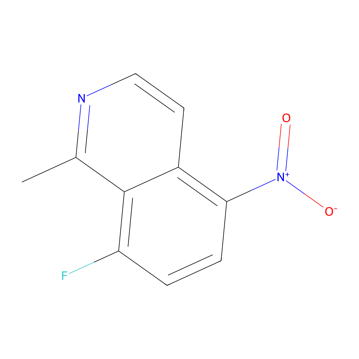 8-Fluoro-1-methyl-5-nitroisoquinoline molecular structure, CAS 2060033-15-8