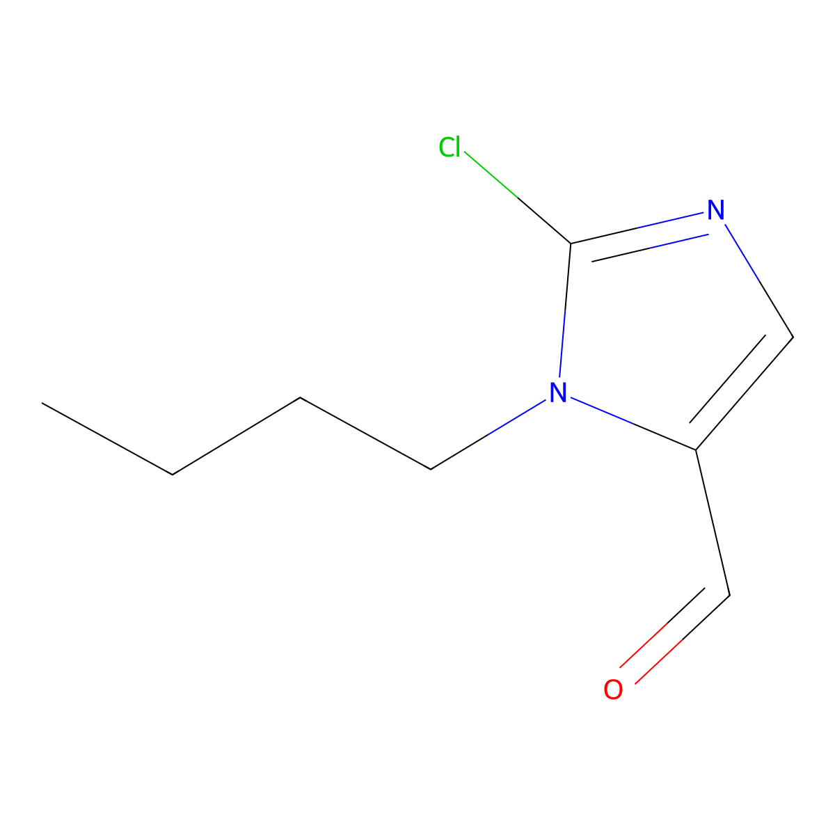 1-Butyl-2-chloro-1H-imidazole-5-carbaldehyde molecular structure, CAS 2060033-16-9