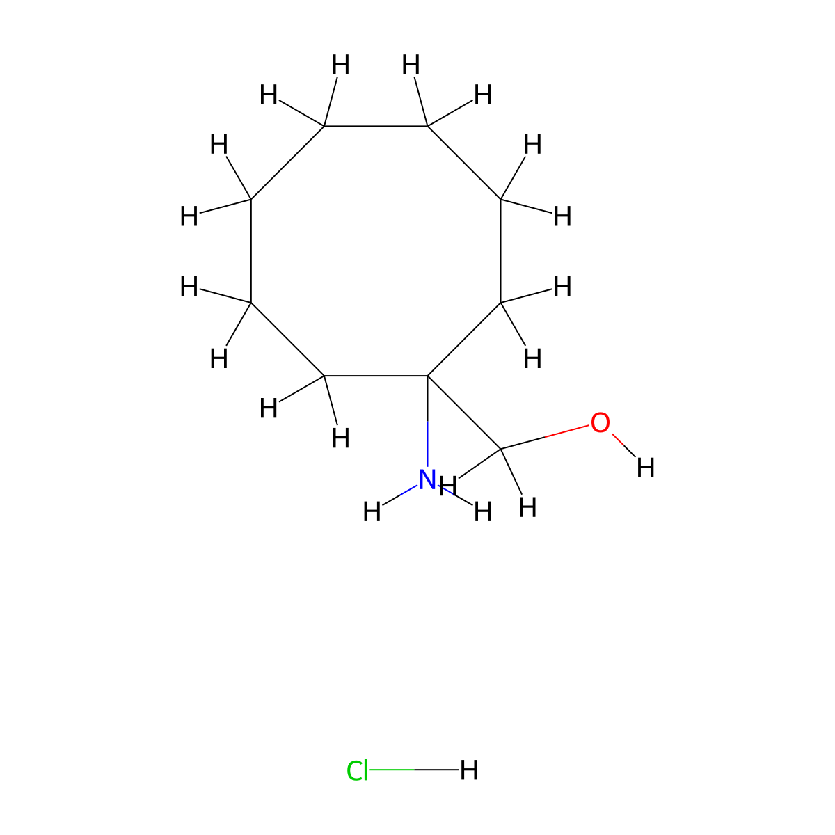(1-Aminocyclooctyl)methanol hydrochloride molecular structure, CAS 2060033-19-2