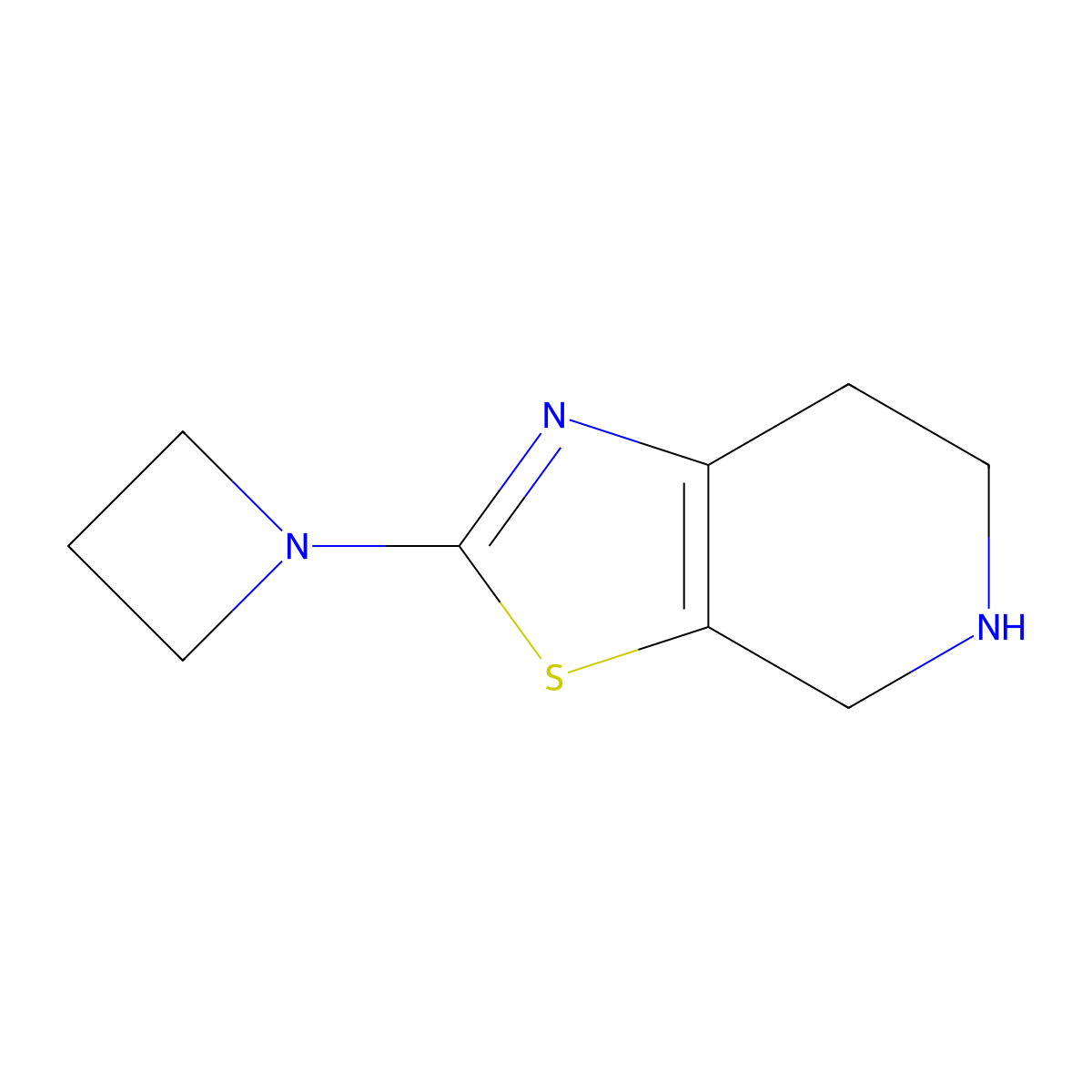 1-{4H,5H,6H,7H-[1,3]thiazolo[5,4-c]pyridin-2-yl}azetidine molecular structure, CAS 2060033-23-8