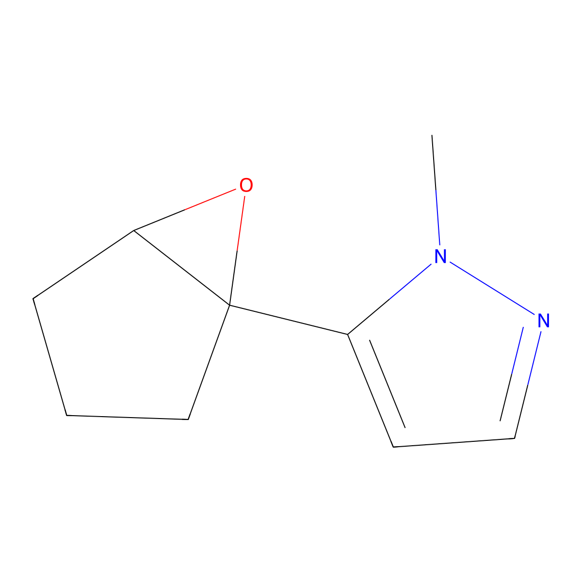 1-Methyl-5-{6-oxabicyclo[3.1.0]hexan-1-yl}-1H-pyrazole molecular structure, CAS 2060033-42-1