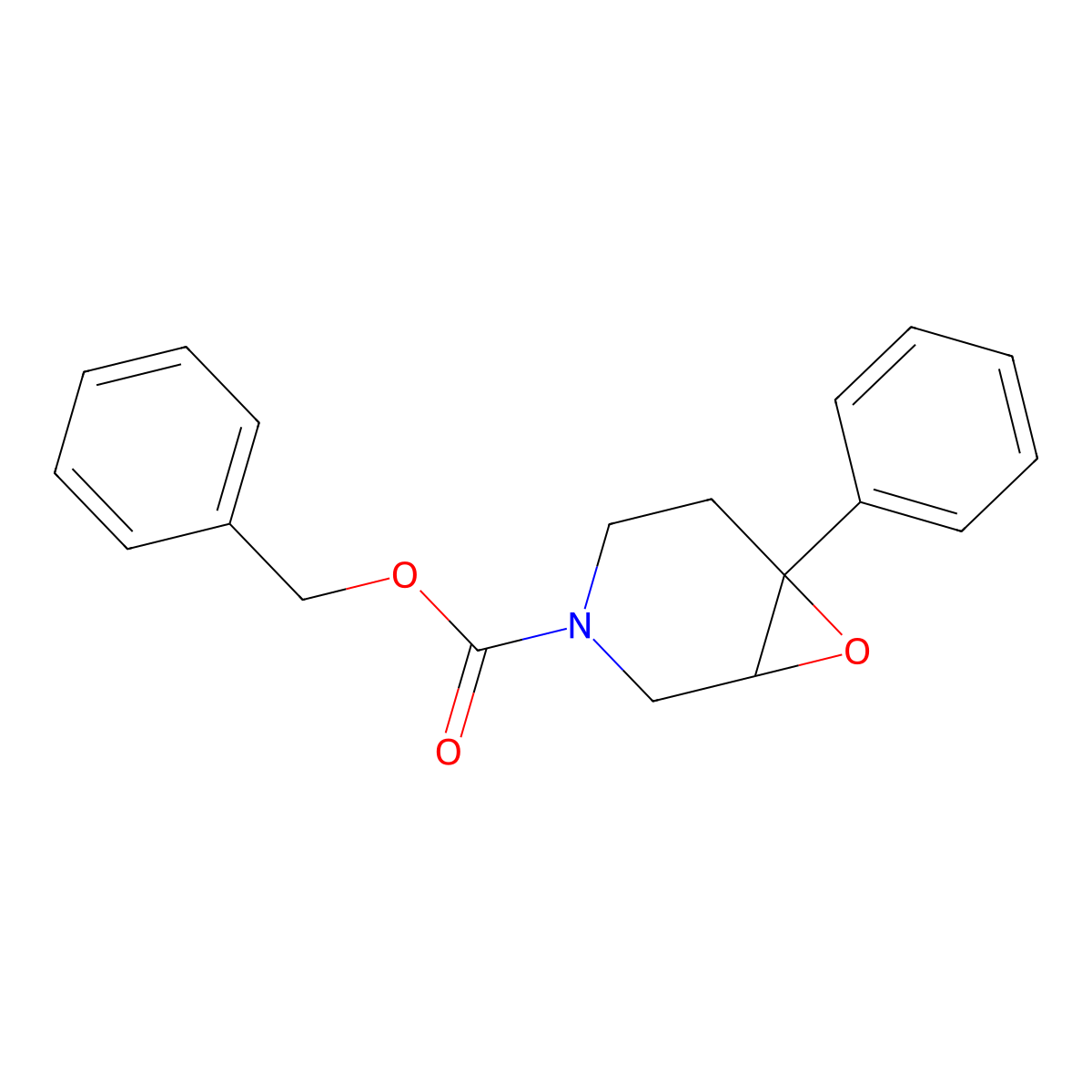 Benzyl 6-phenyl-7-oxa-3-azabicyclo[4.1.0]heptane-3-carboxylate molecular structure, CAS 2060033-51-2