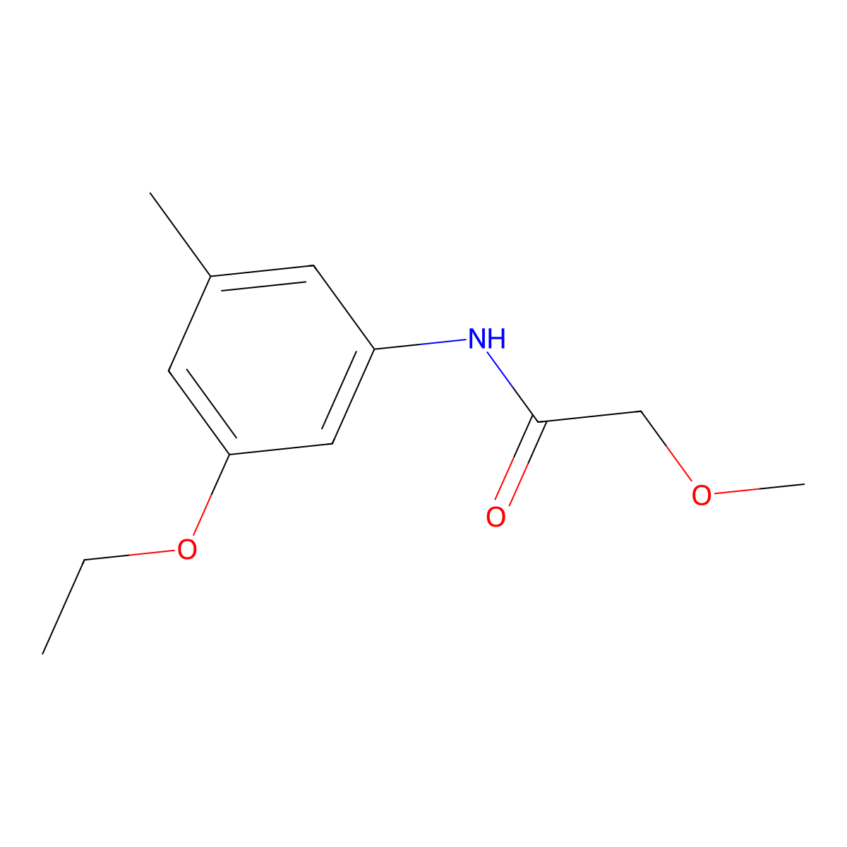 N-(3-Ethoxy-5-methylphenyl)-2-methoxyacetamide molecular structure, CAS 2060033-74-9