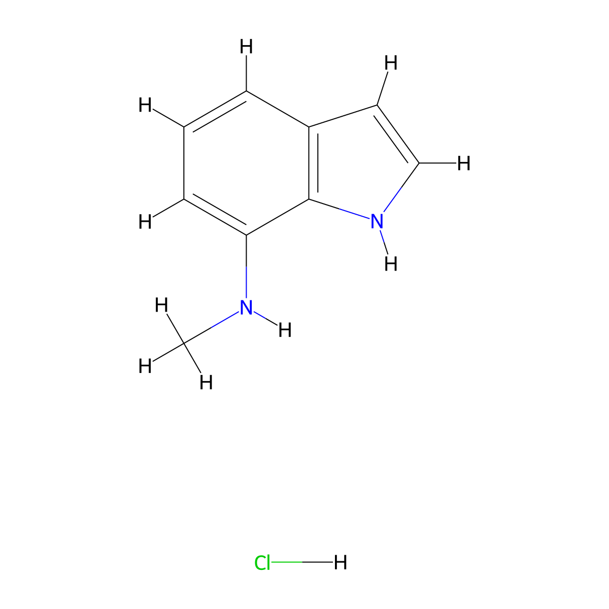 N-methyl-1H-indol-7-amine hydrochloride molecular structure, CAS 2060033-76-1
