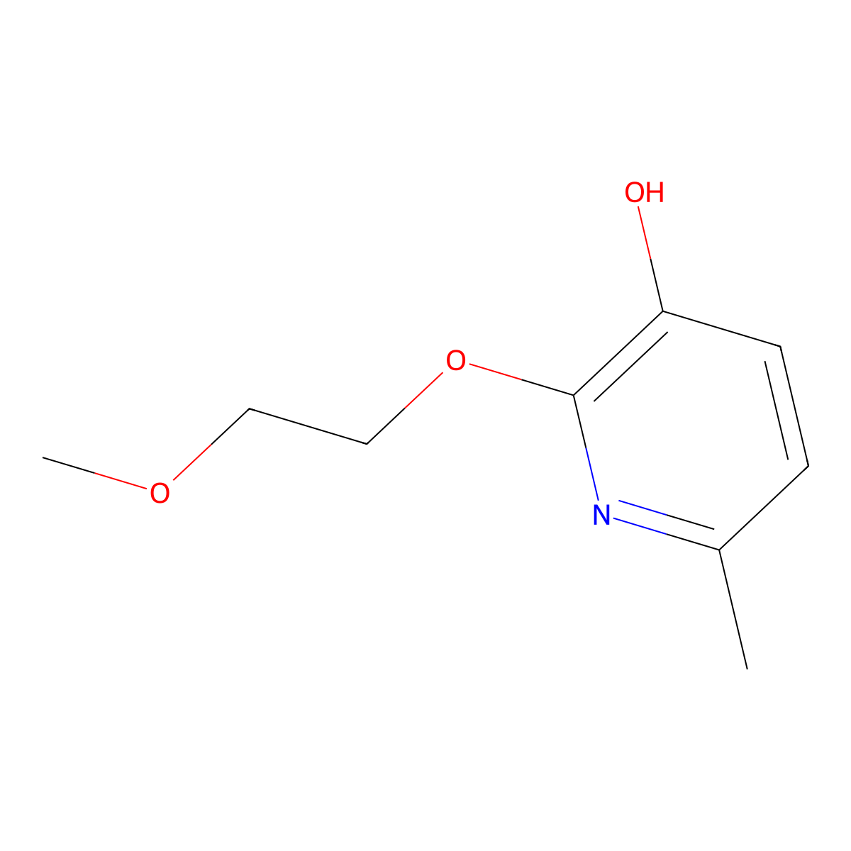 2-(2-Methoxyethoxy)-6-methylpyridin-3-ol molecular structure, CAS 2060033-78-3
