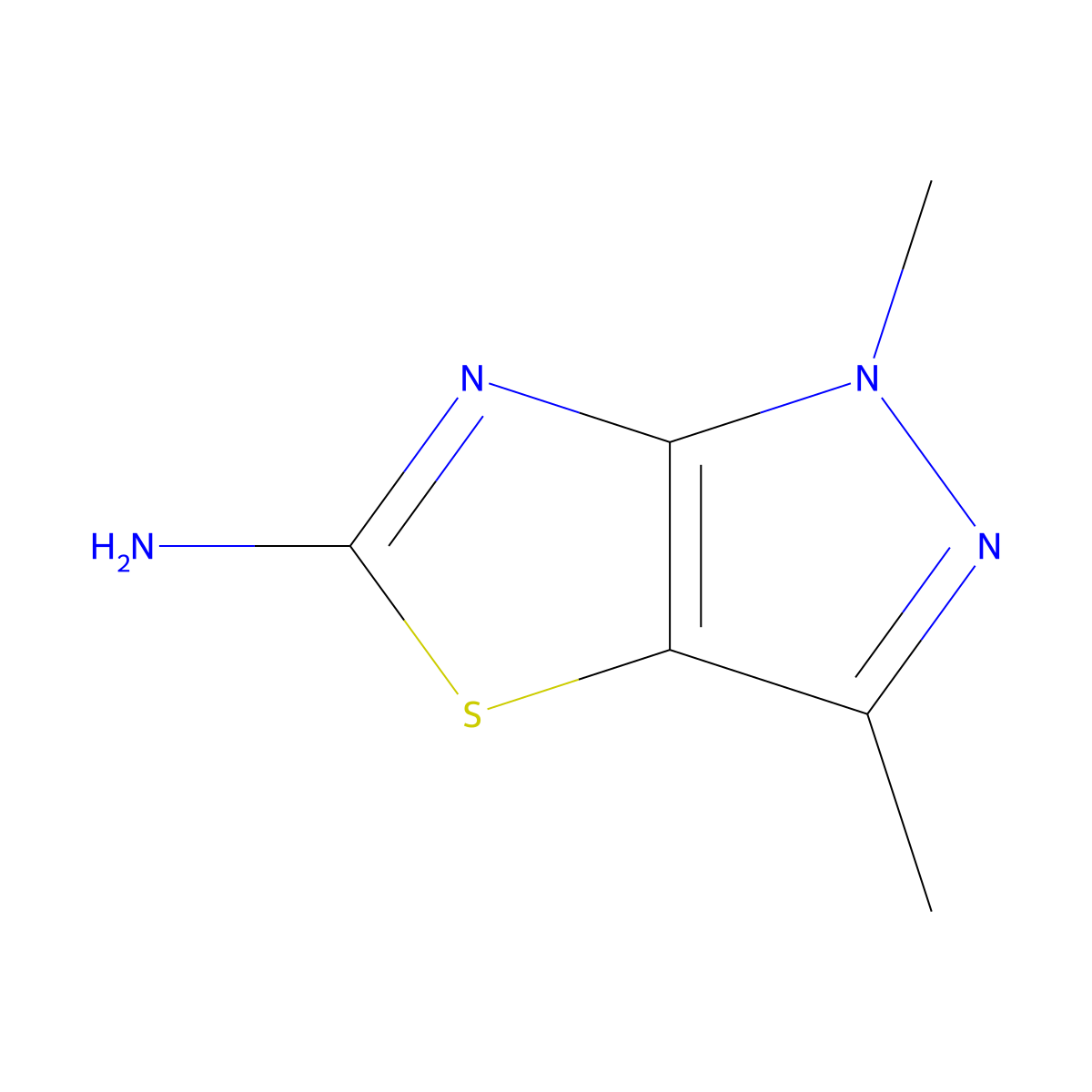 1,3-dimethyl-1H,2H,5H-pyrazolo[3,4-d][1,3]thiazol-5-imine molecular structure, CAS 2060033-94-3