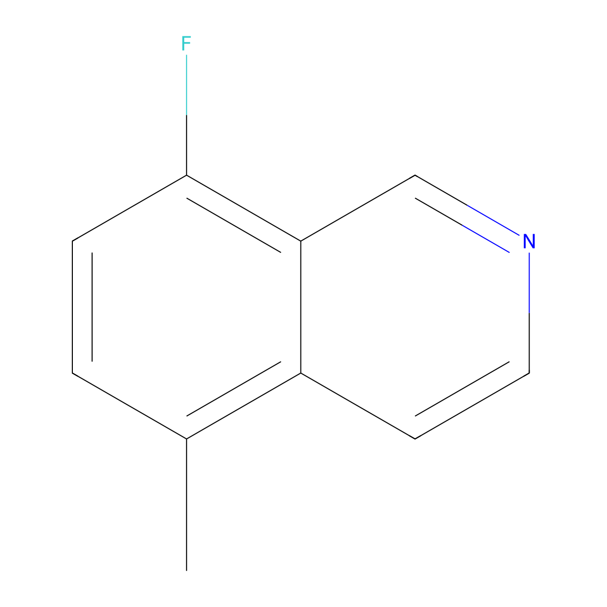8-Fluoro-5-methylisoquinoline molecular structure, CAS 2060033-97-6