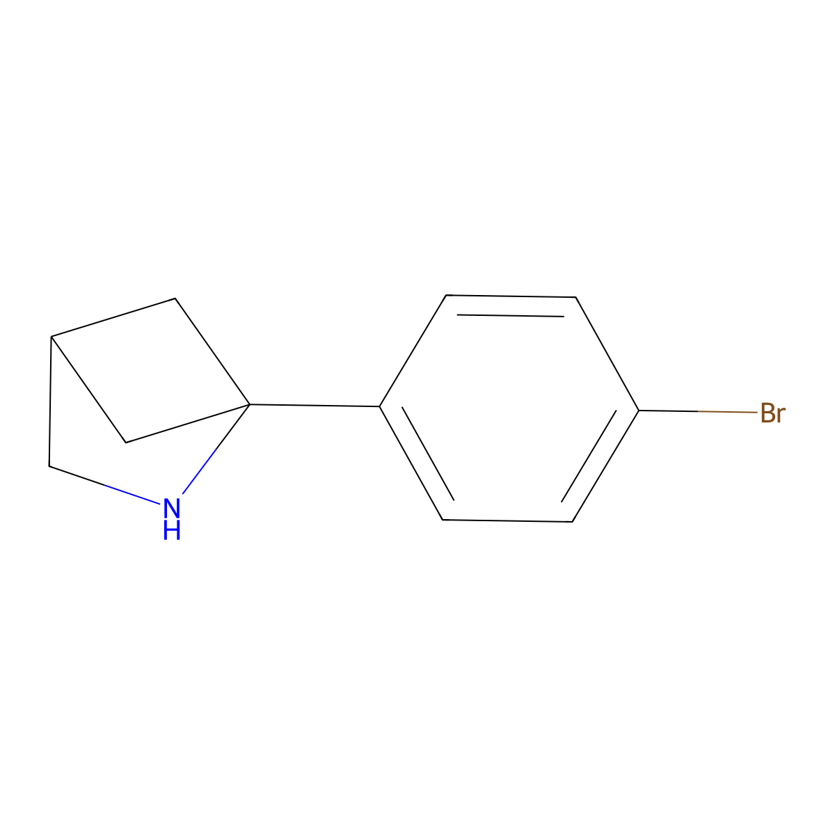 1-(4-Bromophenyl)-2-azabicyclo[2.1.1]hexane molecular structure, CAS 2060034-05-9