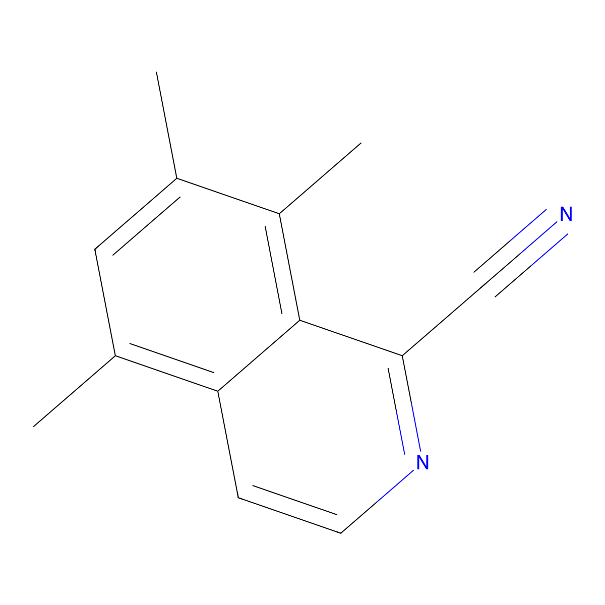 5,7,8-Trimethylisoquinoline-1-carbonitrile molecular structure, CAS 2060034-16-2