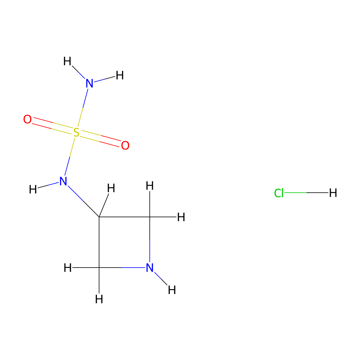 N-(azetidin-3-yl)aminosulfonamide hydrochloride molecular structure, CAS 2060034-54-8