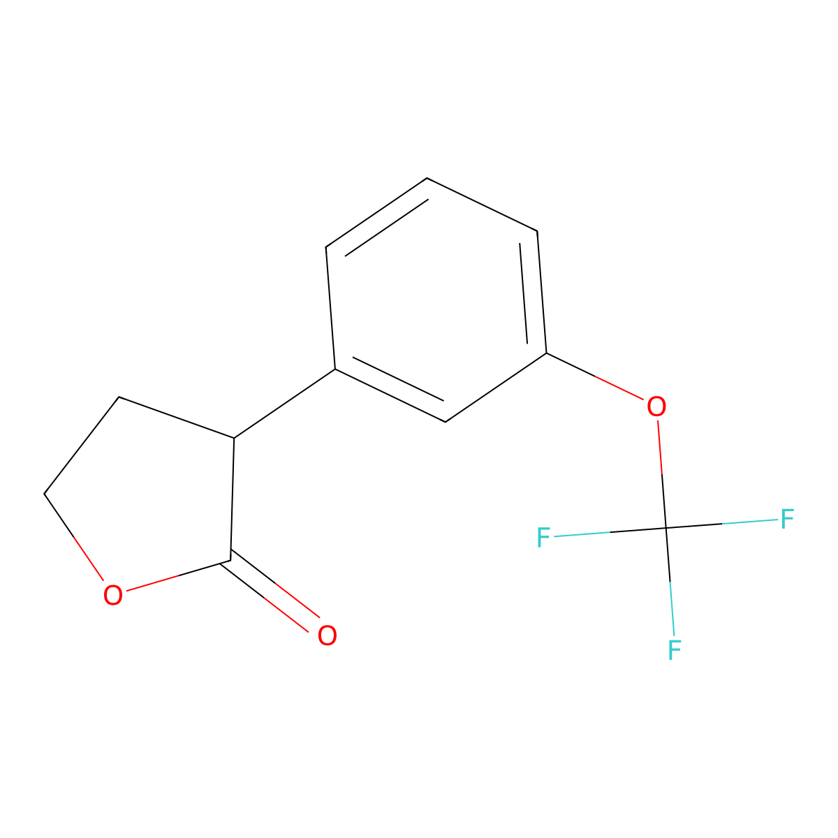 3-[3-(Trifluoromethoxy)phenyl]oxolan-2-one molecular structure, CAS 2060034-70-8